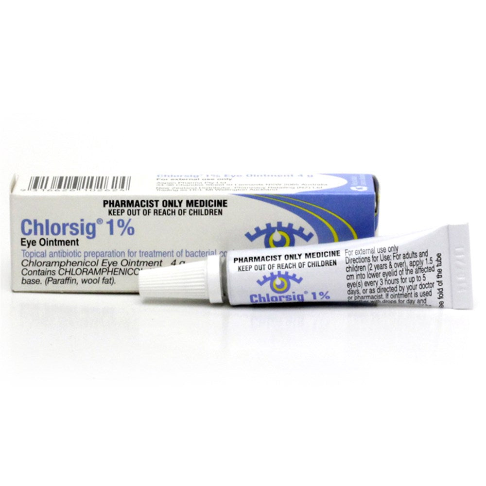 Chlorsig Eye Ointment 1.0% 4g S3