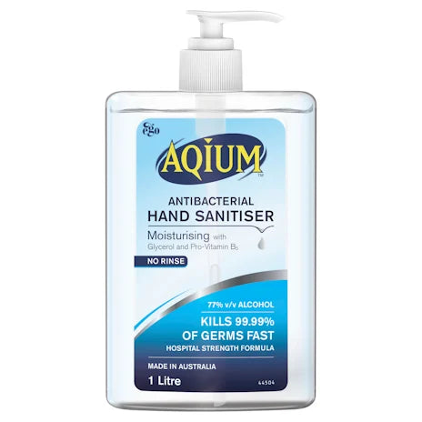 Ego Aqium Antibacterial Hand Sanitiser 1 Litre