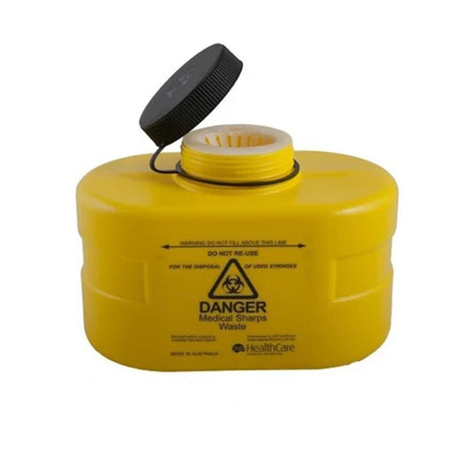 Bio-Hazard Collector Fittank Sharps Cont 3L Screw Lid