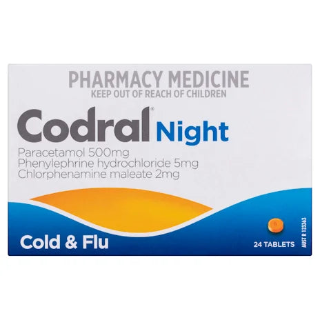 Codral PE Night Time 24 Tablets