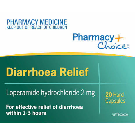 Pharmacy Choice OTC PC Diarrhoea Relief Capsules 20