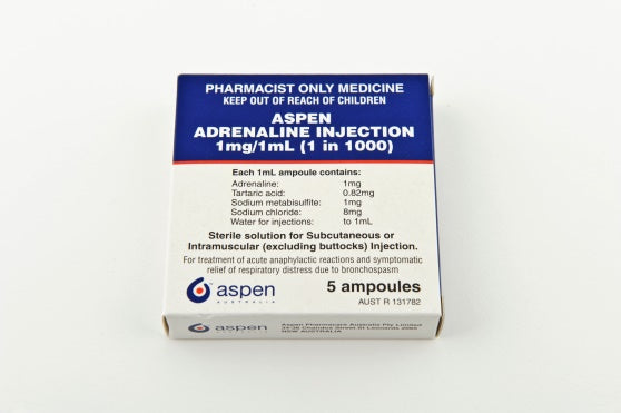 Adrenaline 1/1000 1ml Amp 5
