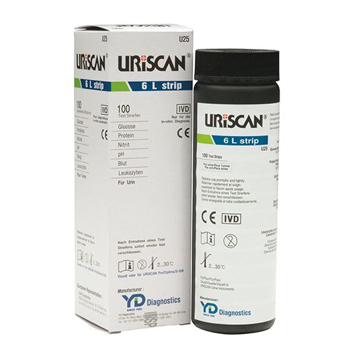 Uriscan Urine Test Strips 6L BOX100