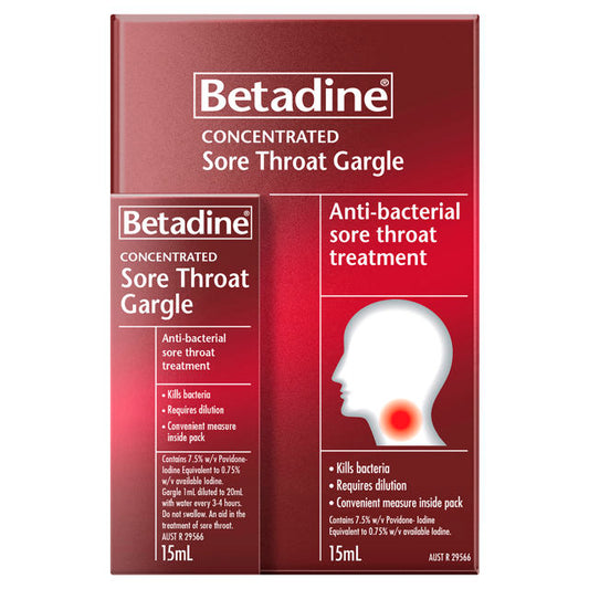 Betadine Sore Throat Gargle 15ml