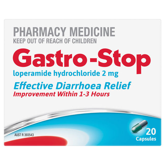 Gastro-Stop Loperamide 20 Capsules